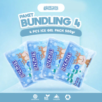 IceGelKu - Ice Gel Merk Lactaris Bundling 4 Paket - Blue Ice Pack Gel