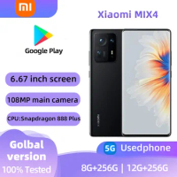 Xiaomi MIX 4 5G Android 6.67 inch RAM 8GB ROM 256GB Qualcomm Snapdragon 888 Plus used phone