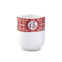 【堯峰陶瓷】萬壽無疆系列 慶留香杯(直身杯) 小酒杯 茶杯 茶碗 單入 | 擺宴 | 供奉 | 祝壽 | 祭神