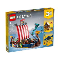 【LEGO 樂高】LT31132 創意大師 Creator 系列 - 維京戰船與耶夢加得(基本顆粒)