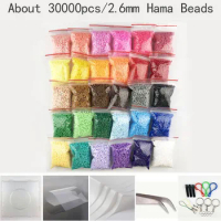 Yantjouet 2.6mm Beads Kit 48color OPP Packing For Children Hama Beads  Perler Beads Iron Diy Puzzles High Quality Gift Toy