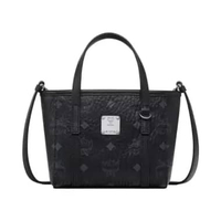 MCM X-Mini Toni Top-Zip Visetos Shopper Bag Black Black
