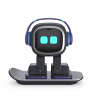 Emo Intelligent Robot Companion Chat Electronic Pet Speaker AI Voice Music Playing Wireless Charging Gift