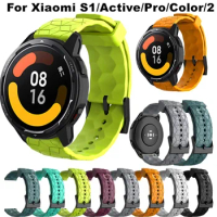 Football Band For Xiaomi Mi Watch/Mi Watch Color Strap Wristband Breathable 22mm Watchbands For Xiaomi S1 Active Bracelet Correa