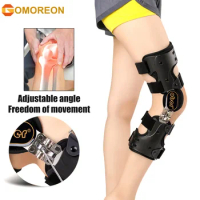 ROM Hinged Knee Brace Immobilizer Brace Leg Braces Orthopedic Patella Knee Support Orthosis,Adjustable for Left Leg Right Leg