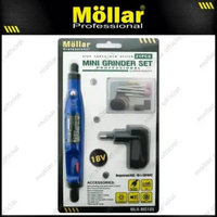MOLLAR MG18V Mini Grinder Set 21 Pcs Bor Gerinda Tuner 18V Blister