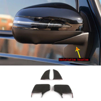 For Mercedes-Benz G-Class G500 G63 2019-2020 Real Carbon Fiber Side Wing Rearview Mirror Base Cover Sticker Car Accessories