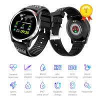 ECG+PPG Smartwatch Bluetooth Smart watch automatic monitoring blood pressure ECG HRV report Smart Sport Watch Men Health Tracker