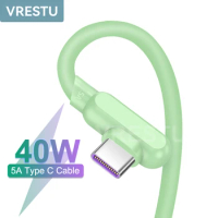 5A Type-C Cable Original Super Fast Charging USB C Kabel for Redmi 10X Huawei P50 Pro Mate 40 Pro Honor V10 20 Tipo C Data Cord