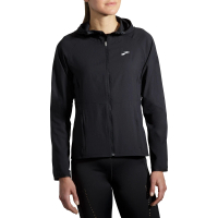 BROOKS 女 Canopy 防風防水外套_經典黑(221521001)