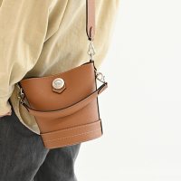 MOYNAT BALUCHON BB小牛皮兩用水桶包(淺咖/橘)