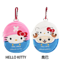 【TDL】Hello Kitty凱蒂貓&amp;喬巴聯名款鑰匙包鎖包 305369/305376(平輸品)