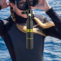 Mini Scuba Diving Case Kit 0.5L Oxygen Tank Pump Equipment Underwater Breath Mini Scuba Diving Kit Oxygen Air Tank Equipment