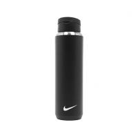 Nike 水壺 Straw Bottle 24oz 黑 白 不鏽鋼 可拆吸管 保冷 耐刮 運動水壺 N100163209-124