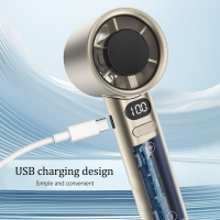 高速風扇強力120檔無極變速學生USB充電戶外手持迷你小風扇 pc6203