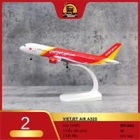 Mô hình máy bay Vietjet Air Airbus A320 18cm - Sưu tầm mô hình máy bay dân dụng