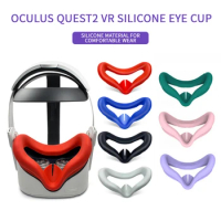 Soft Silicone Eye Pad For Oculus Quest 2 Quest2 VR Glasses Headset Anti-sweat Mask Light Blocking Eye Cover Face Cushion Pad