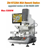 New Upgraded BGA Machine 5300W ZM-R7220A BGA Rework Station Optical Alignment Hot Air BGA Repair SMD Reballing Welding Machine