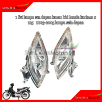1 Set lampu sen depan kanan kiri honda karisma x 125   2003-2005 lampu sein depan