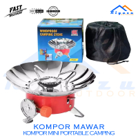 kompor camping windproof mini mawar portable kompor outdoor mini mawar