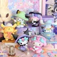 Genuine Miniso Sanrio Magic Stories Story Series Blind Box Kuromi Cinnamoroll Pochacco My Melody Action Figure Blind Bag Kid Toy