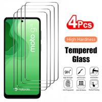 2/4Pcs Tempered Glass For Motorola edge 20 30 Pro For Moto E20 E22i E30 E32 E40 G14 G54 G84 Screen Protector Film