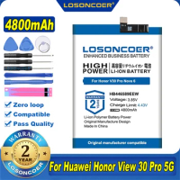 100% Original LOSONCOER NEW 4800mAh HB446589EEW Battery For Huawei Honor View 30 Pro 5G OXF-N29 Nova 6 Batteries