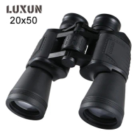 Professional Hd Binoculars Powerful 20x50 Large Eyepiece Telescope Lll Night Vision for Hunting Concert with Phone Adapter