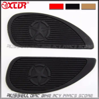 Retro Motorcycle Cafe Racer Gas Fuel tank Rubber Stickers Pad Protector sheath side For Honda M3 CFMOTO CF125 Parts