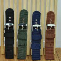 Military Army Watch Strap for Men Women Premium Nylon Watch Band with Stainless Buckle 18mm 20mm 22mm 24mm Replacement Strap