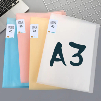 SKM A3 40 Pages Display Book Transparent Folder Document File HMS176 Fail