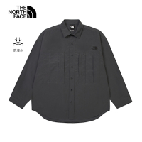 【The North Face 官方旗艦】北面UE男款灰色DWR防潑水長袖襯衫｜8DHF0C5