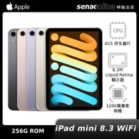 Apple iPad mini 8.3 WiFi 256GB (2021) 【新機預購贈保護貼】iPad mini 6