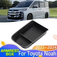 Car Central Armrest Storage Boxs For Toyota Noah R90 Voxy Suzuki Landy 2022~2024 Center Console Organizer Containers Accessories