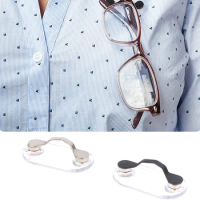 Magnetic Hang Eyeglass Holder Clip Brooch Pin Multifunction Magnet Sunglasses Headset Line Clips Clothes Clip Buckles