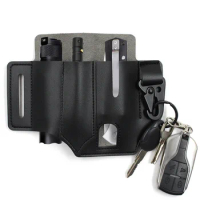 Outdoor Military Pouch Belt Tactical EDC Key Flashlight Folding Knife Pocket Keychain Holder Waist Pack Working Tools Bag