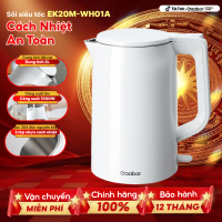 Bình đun nước siêu tốc ấm siêu tốc Gaabor EK20M-WH01A dung tích 2 lít công suất 1500W Inox 304 thép 