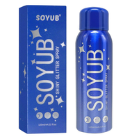 120ml Body Glitter Spray Glitter Spray for Hair Body and Clothes Long-Lasting Body Shimmer Spray Sui
