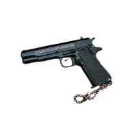 1:3 High Quality Metal 1911 Gun Model Keychain Model Toy Gun Miniature Alloy Pistol Collection Toy Gift Pendant