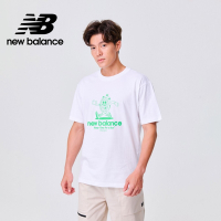 [New Balance]趣味插圖短袖上衣_男性_白色_AMT31563WT