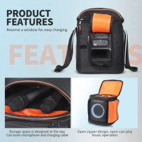 Portable Speaker Bag Case Large Capacity Bluetooth-compatible Speaker Storage Bag Accessories for JBL PartyBox Encore Essential