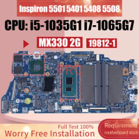 19812-1 For DELL Inspiron 5501 5401 5408 5508 Laptop Motherboard i5-1035G1 i7-1065G7 MX330 2G 0RHCDH 0RHCDN Notebook Mainboard