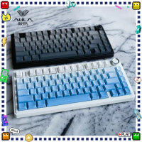 AULA F75 Mechanical Keyboard Hot Swap Gasket RGB Three Mode Gaming Keyboard With Multifunctional Knob Pc Gamer Accessories Gifts