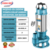 Pompa Celup Air Kotor 1100W Stainless Submersible Pump 2inch TSOLUMY Pompa Kolam lkan / Banjir