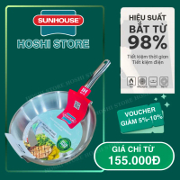 Chảo inox 304 liền khối cao cấp SUNHOUSE IN26M6/24M6/20M6, chảo inox đa lớp dùng được mọi loại bếp