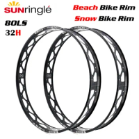 Sunringle bicycle rim 80LS Rims Beach Bike Snow Bike Wheel 26/27.5 Inch 32H Hoops Width Aluminium Rims MTB rim