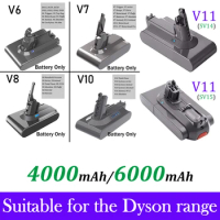 Higher Quality 6.0Ah Vacuum Cleaner Li-Ion Battery for Dyson V6 V7 V8 V10 V11 Series SV07 SV09 SV10 SV12 DC62 SV14 SV15 battery