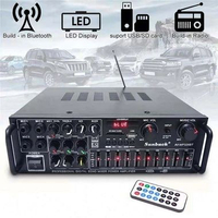 Mixer Power Amplifier Profesional Digital Echo dengan Bluetooth LED Display USB SD Radio
