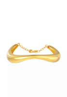 TOMEI TOMEI Anastasia Sophisticated Curved Bangle, Yellow Gold 916