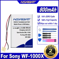 HSABAT WF-1000X 800mAh Battery for Sony WF-1000X Headset 2 Lines Batteries